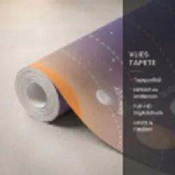 Planetenstelsel - Ruimte - Illustratie Behang Vlies klein -USP_closeupDE