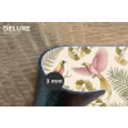 Vogels - Tropisch - Botanisch - Roze Placemat vinyl groot -closeup