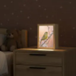Groenling - Katjes - Lente - Natuur - Zacht Light Box met kabel (Kinderlampje) klein -sfeer1_kind
