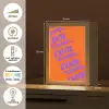Cool - Paars - Oranje Light Box met kabel (Tafellamp) klein -USP_NL