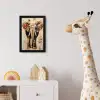Olifant - Slurf - Mozaïek - Abstract fotolijst zwart zonder passe partout klein -usfeer4_kinderkamer