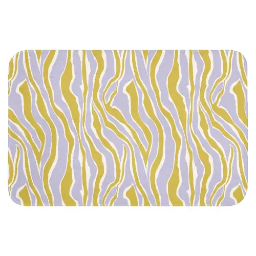 Zebra - Modern - Meerkleurig Badmat klein 997 -3d