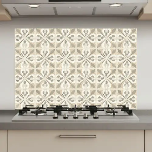 Tegel - Motief - Beige keuken achterwand spatscherm klein 900 -3d_website