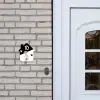 Zwart wit - Huisdier - Jack Russel Naambord Huisje klein -sfeer1