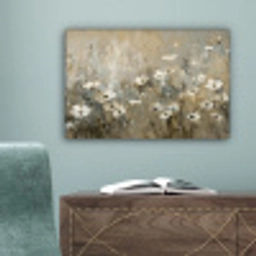 Bloemen - Wit - Natuur - Grijs - Modern canvas 2cm klein -sfeer4