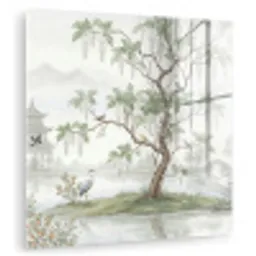 Reiger - Landschap - Groen plexiglas 5mm klein -zzzproduct_nieuw