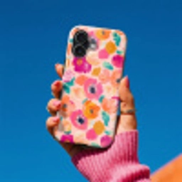 Bloesems - Vrolijk - Kleurrijk Toughcase MagSafe Apple iPhone 17 klein 1017 -Sfeer1V