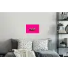 Banaan - Zebraprint - Roze Muursticker klein -slaapkamer