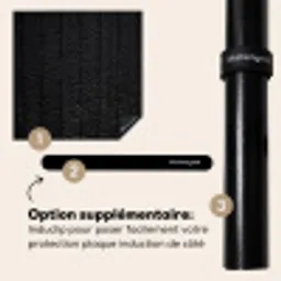 Verweerd Zwart Hout Inductie beschermer vinyl 3mm middel -zzzzzzz-induclip_FR