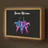 Straaljager - Blauw - Kleuren - Jongens - Zwart Light Box met batterij (Wandlamp kind) middel -z3d_website