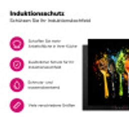 Lepels - Kruiden - Modern - Graffiti - Verf - Kleurrijk Inductie beschermer vinyl 3mm klein -zzzzzzz-lf-ups
