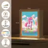 Unicorn - Meisjes - Bloemen - Regenboog - Eenhoorn Light Box met kabel klein -USP_NL