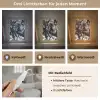 Springen - Paard - Zwart - Wit Light Box met kabel (Tafellamp) klein -USP_lichtkleurDE