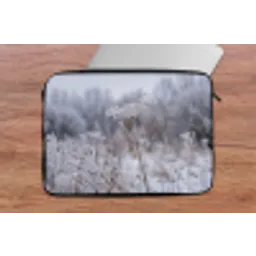 Schermbloem - Rijp - Kristallen - Winter - Delicaat laptophoes neopreen klein -tafel