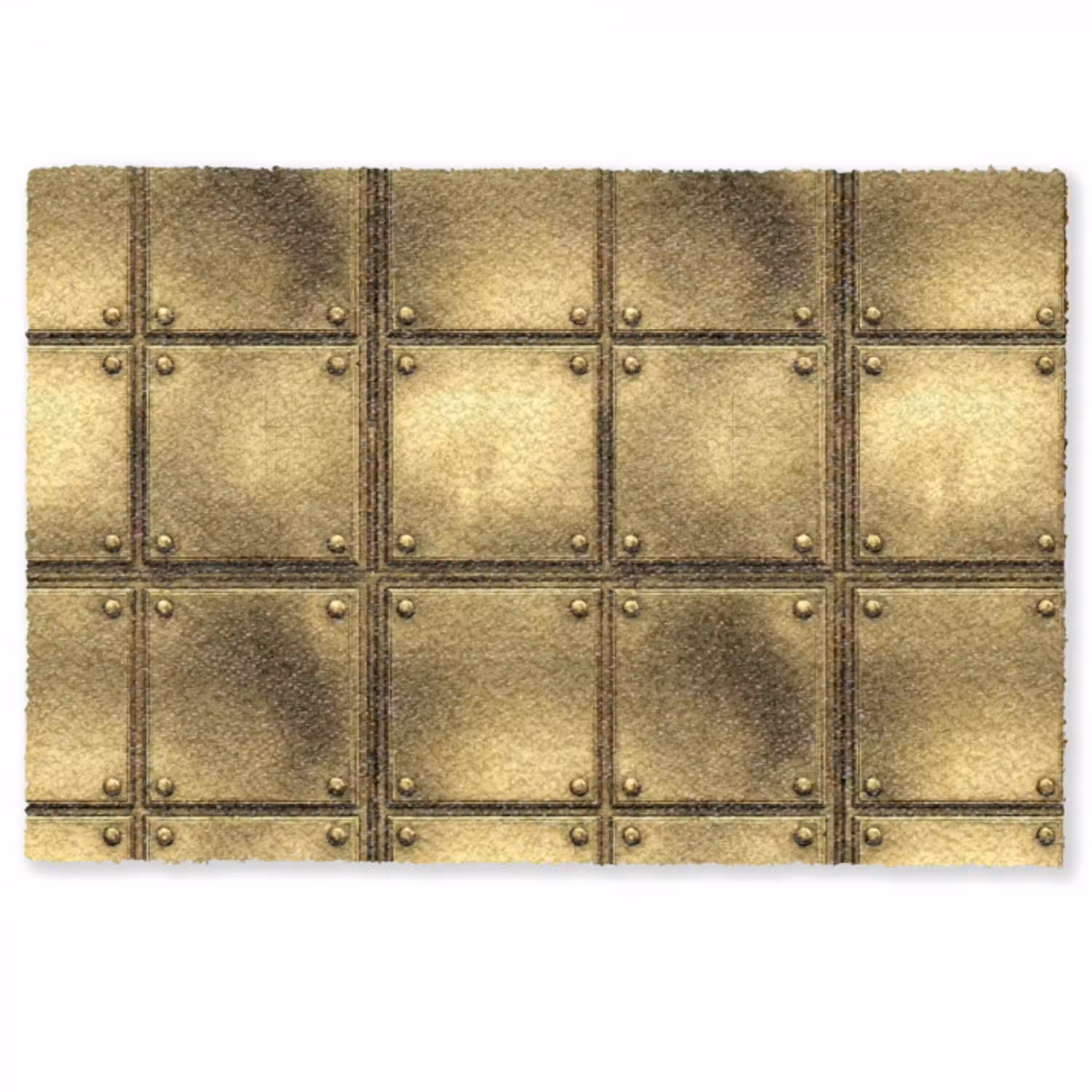 Platen - Industrieel - Stoer - Goud Deurmat klein 898 -zkaufland3d