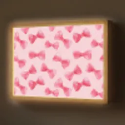 Strikken - Aquarel - Roze Light Box met batterij (Wandlamp) middel 907 -z3d_website