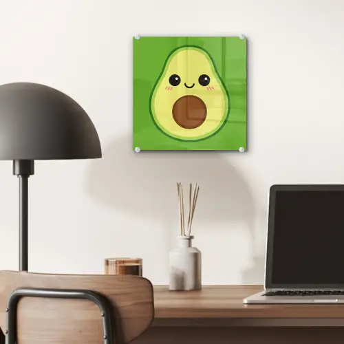 Avocado - Groen - Speels plexiglas 5mm klein -sfeer6