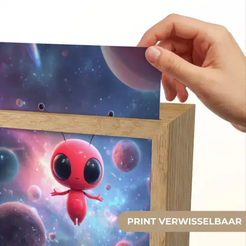 Buitenaards wezen - Rood - Planeten Light Box met kabel (Kinderlampje) klein -USP_websiteprintNL