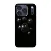 Discoballen - Minimalistisch - Zwart Telefoonhoesje iPhone 17 Pro klein -3d