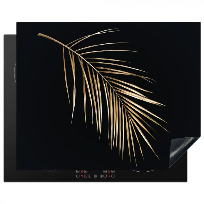Gouden palmblad Inductie beschermer vinyl 3mm groot -3d