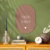 Zo moeder zo dochter - Dochter - Mama - Spreuken - Quotes Wandcirkel Ovaal Forex klein -sfeer2
