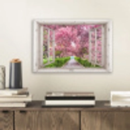 Japans - Sakura - Bloesem - Boom - Bloesem takken - Doorkijk aluminium wit klein -sfeer1