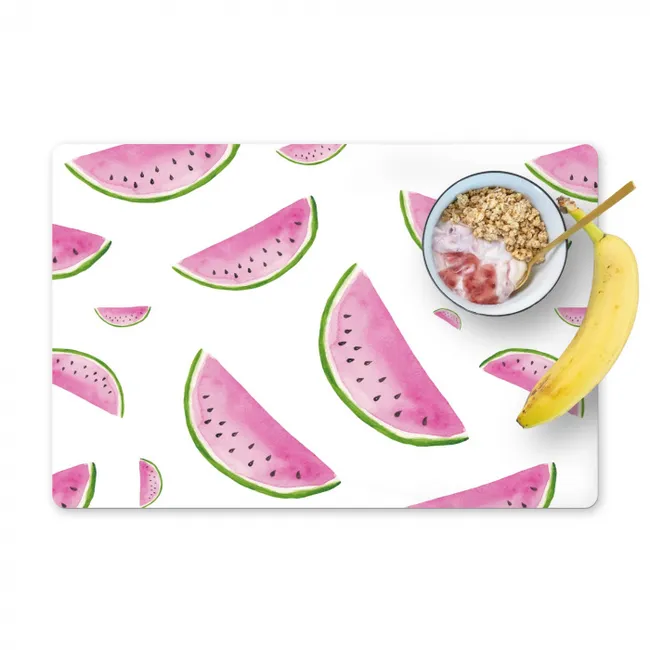 Zomerse Watermeloenen Placemat vinyl groot -zzzproduct_Kitchenyeah-website