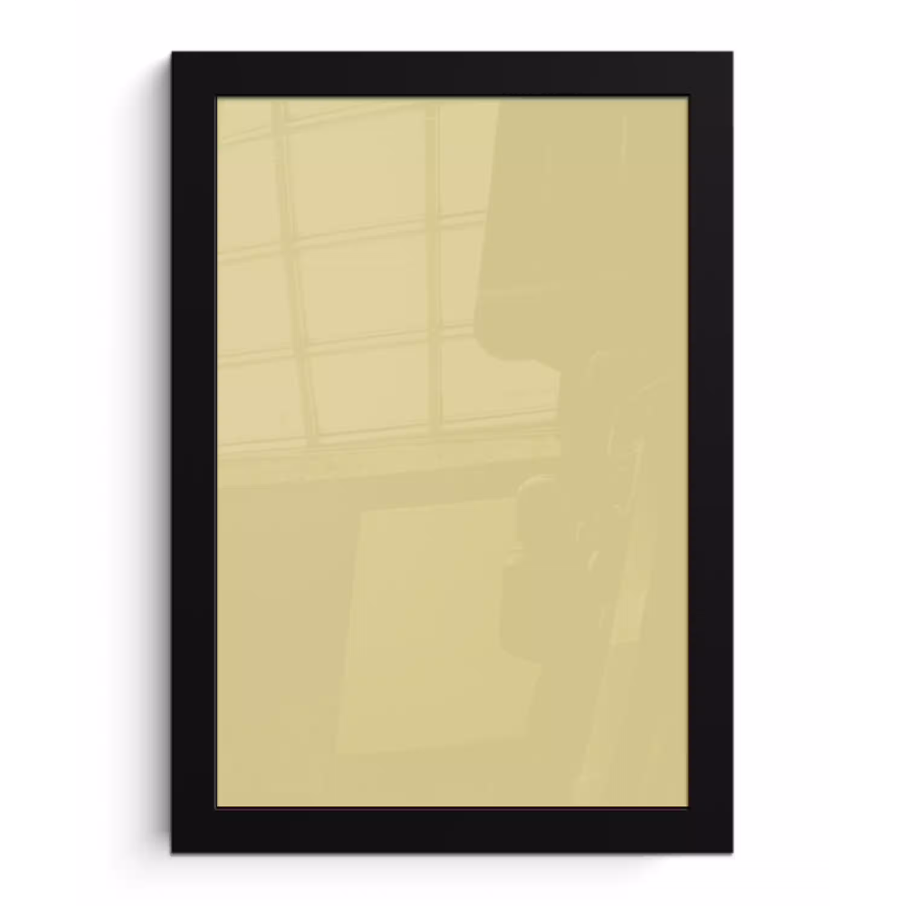 Golden - Clover - Geel fotolijst zwart zonder passe partout klein 224 -3d