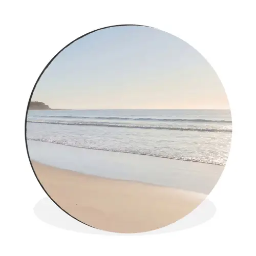 Zee - Zon - Zand Wandcirkel aluminium klein -3d