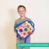 Vrolijk Smiley-patroon Kinderrugzak - Blauw middel -sfeer1_NL