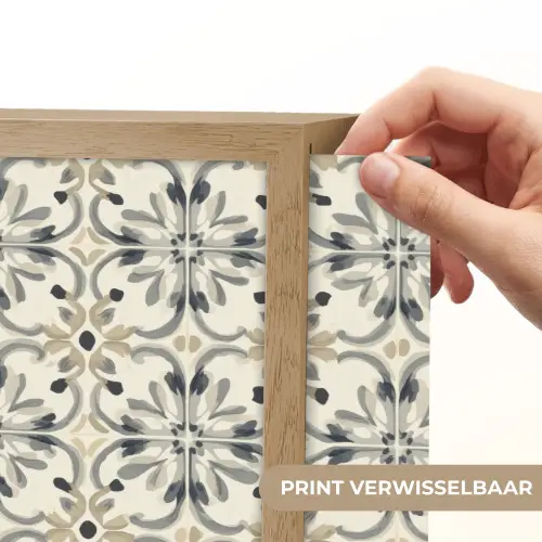 Floraal - Patroon - Kleurrijk Light Box met batterij (Wandlamp) middel 907 -USP_websiteprintNL