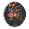 Tulpen - Bessen - Boeket - Vaas Akoestische PET Vilt - Rond klein -3d