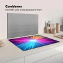 Abstract - Light - Burst - Modern - Colorful Inductie beschermer vinyl 3mm klein -wsfeer7_website
