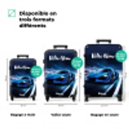 Blauwe blitz NBS - Handbagage koffer - Kinderen Unisex middel zzzzzzVergelijking_3FR