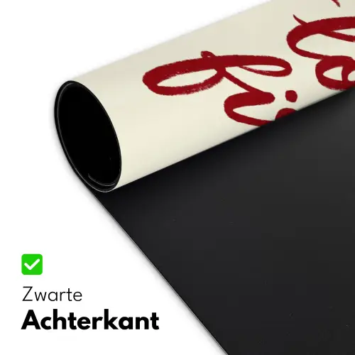 Don't lose your fire - Rood - Wit - Minimalistisch Muismat XXL klein -sfeer2