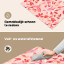 Botanisch - Bloemen - Rood Inductie beschemer met haakjes klein 777 -ky-schoon-nl