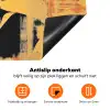Retro - Vrouw - Koptelefoon - Oranje Inductie beschermer vinyl 3mm klein -zzzzzzz-td-onderkant