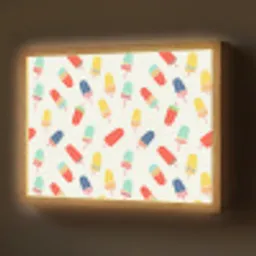 IJsjes - Speels - Kleurrijk Light Box met batterij (Wandlamp) middel 907 -z3d_website