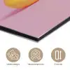 Eendjes - Vrolijk - Roze aluminium wit klein -closeup_NL