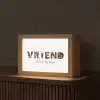 Vriend - Lettercollage Light Box met kabel (Tafellamp) klein -z3d_website