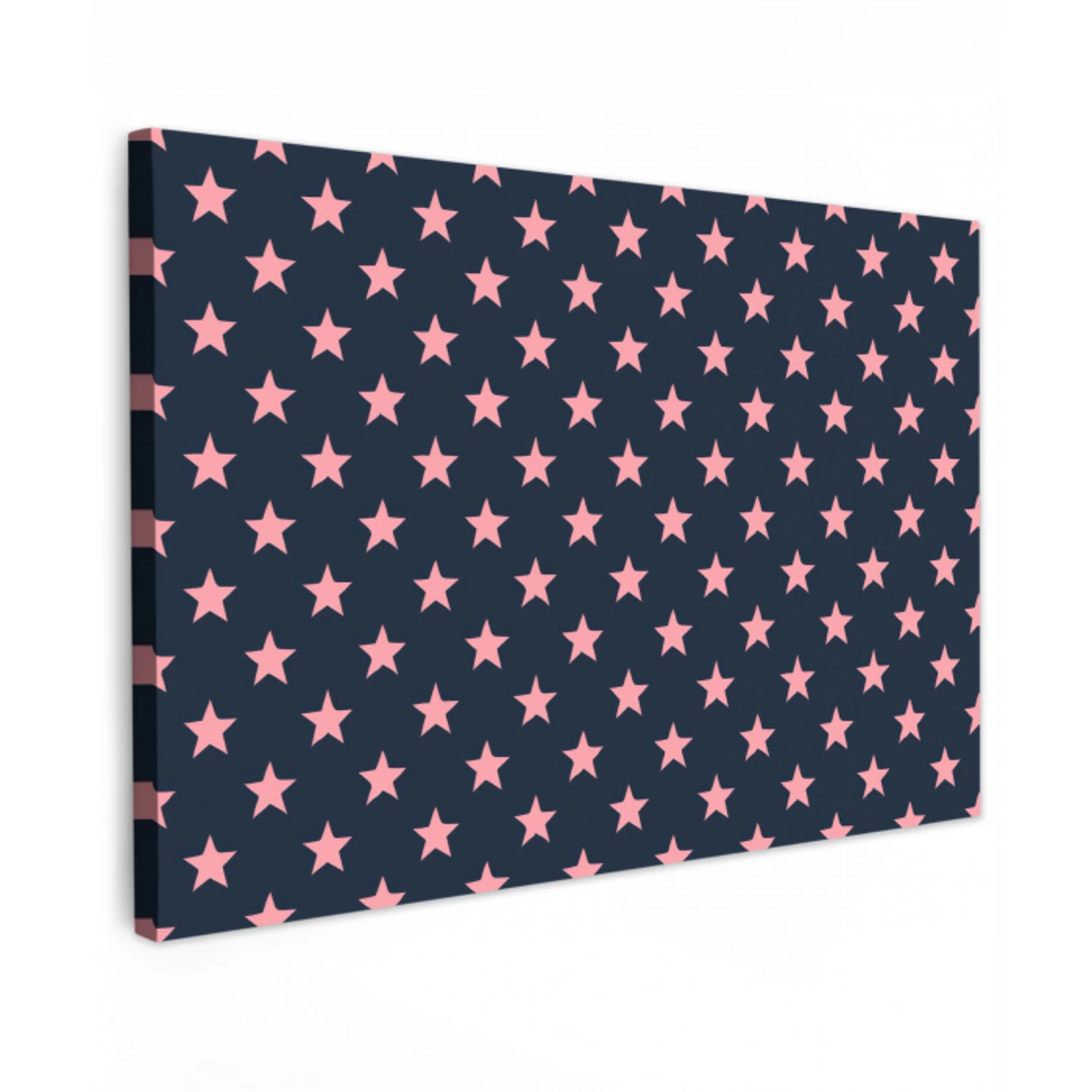 Patroon - Sterren - Roze canvas 2cm klein 34 -z3d