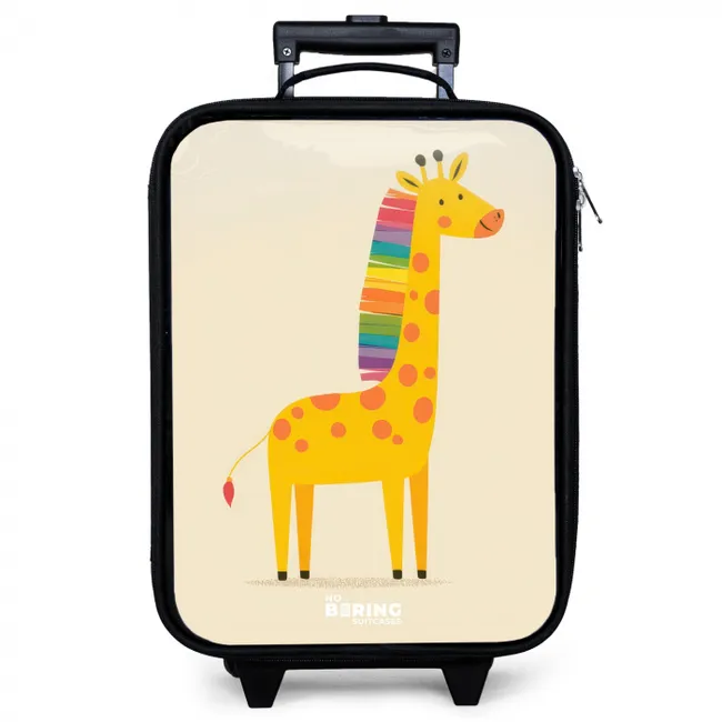Giraffe - Dier - Kleurrijk Kinderkoffer - Zwart klein -zzz_website3d