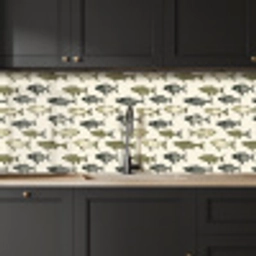 Vissen - Klassiek - Groen keuken achterwand 2 middel 871 -sfeer1