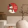 Sneeuwpret - Winter - Sneeuwpop Wandcirkel behangsticker klein -sfeer1