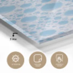 Schuim - Bubbels - Blauw plexiglas 5mm klein -sfeer2