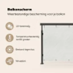 Golven - Ribbels - Wit Balkonbeschermer Duitsland klein 596 -specs_NL