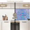 Paars - Blauwe - Muur keuken achterwand 2 middel 871 -voor-na2_NL
