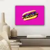 Hotdog - Roze - Retro canvas 2cm klein -sfeer6