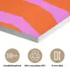 Zebraprint - Grafisch - COOL - Oranje PET vilt klein -closeup_DE
