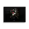 Bloemstuk - Vaas - Zwart fotolijst zwart zonder passe partout klein -3d